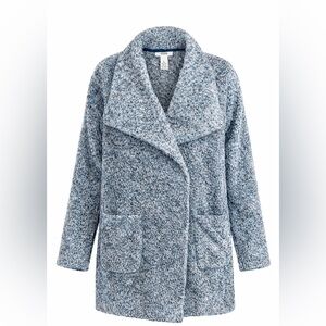 Alfani Heathered Light Blue Teddy Jacket